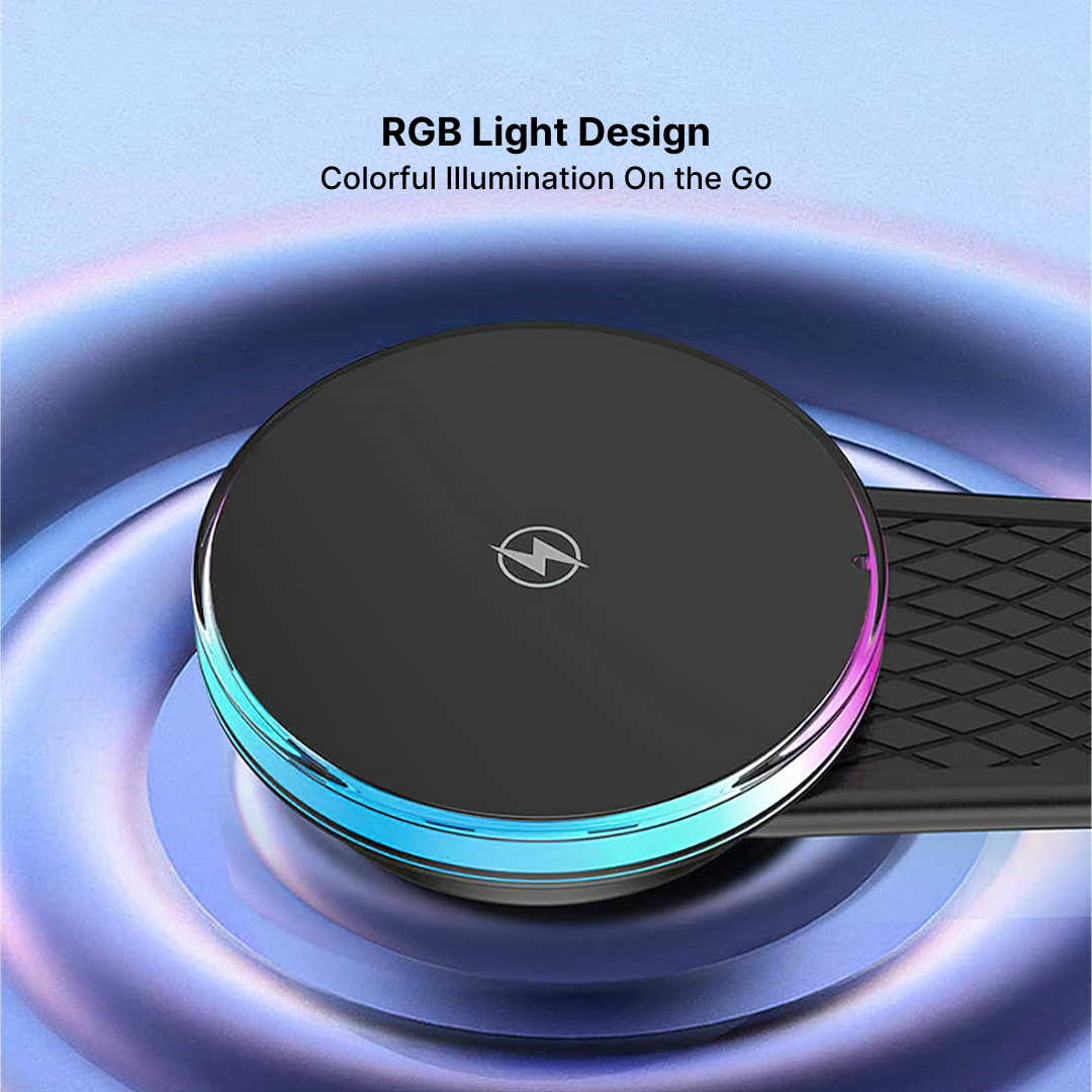 RGB Car Charger Bendable Magnetic Wireless Phone Charger
