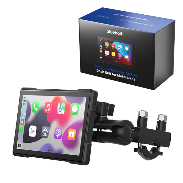 MotoRide Wireless CarPlay Dash Unit for Motorbikes