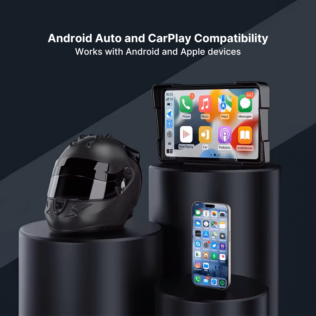 MotoRide Wireless CarPlay Dash Unit for Motorbikes