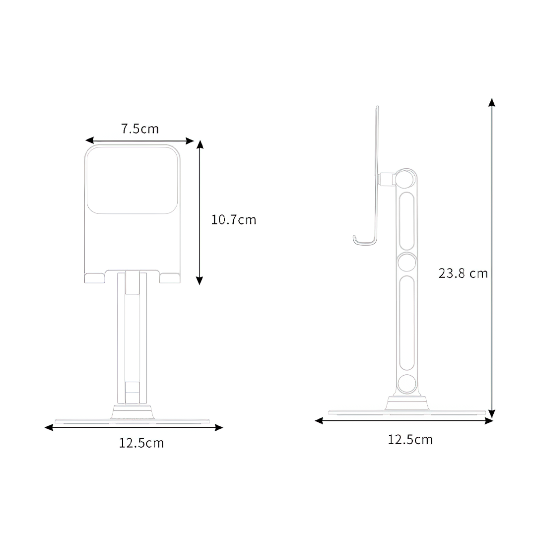 Aluminum Smartphone Stand 360