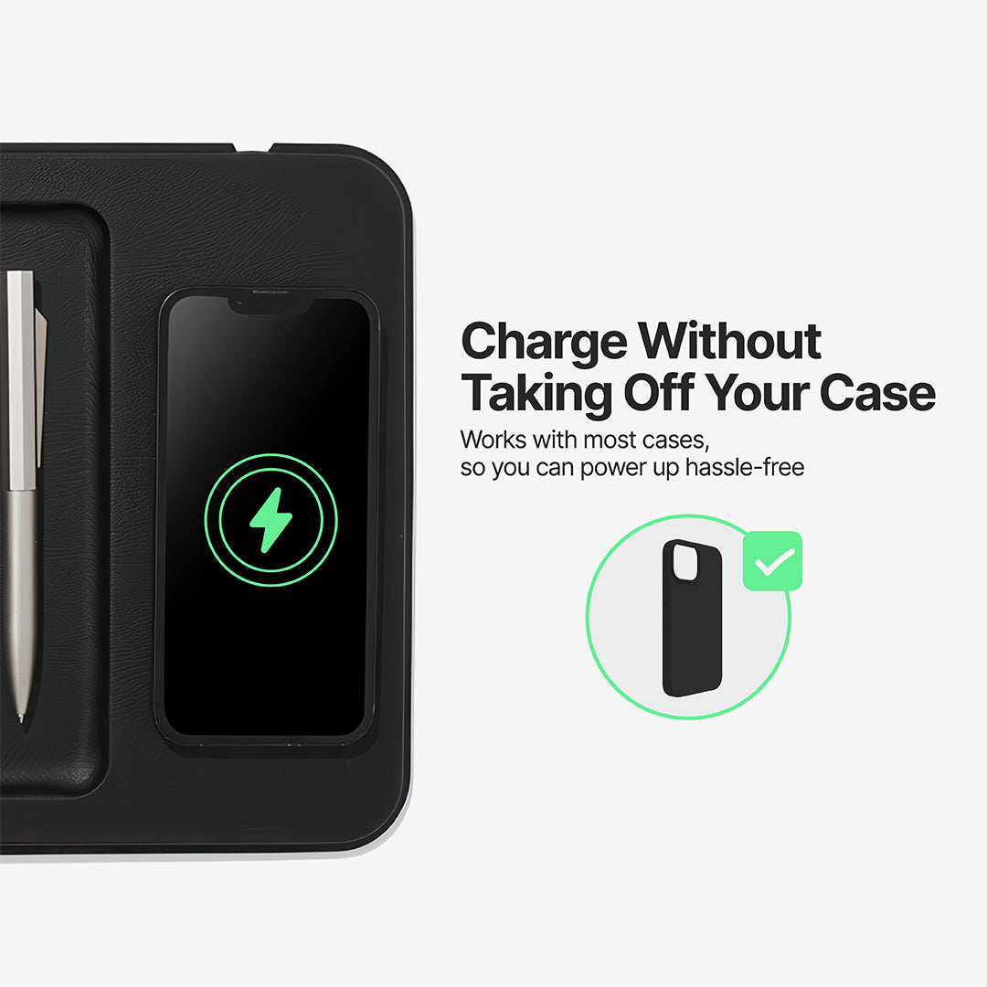AuraHub Wireless iPhone Charger & Organizer