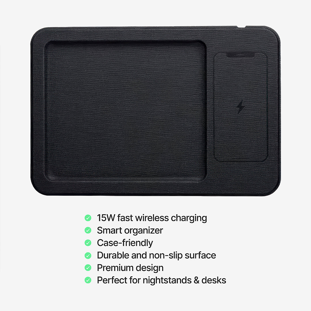 AuraHub Wireless iPhone Charger & Organizer