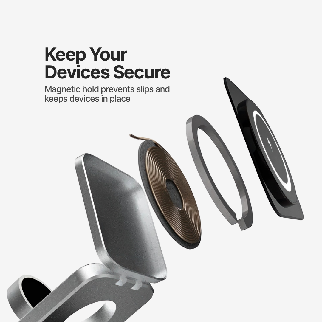 ChargeDeck 3-in-1 Foldable Wireless Station - For Apple & Android