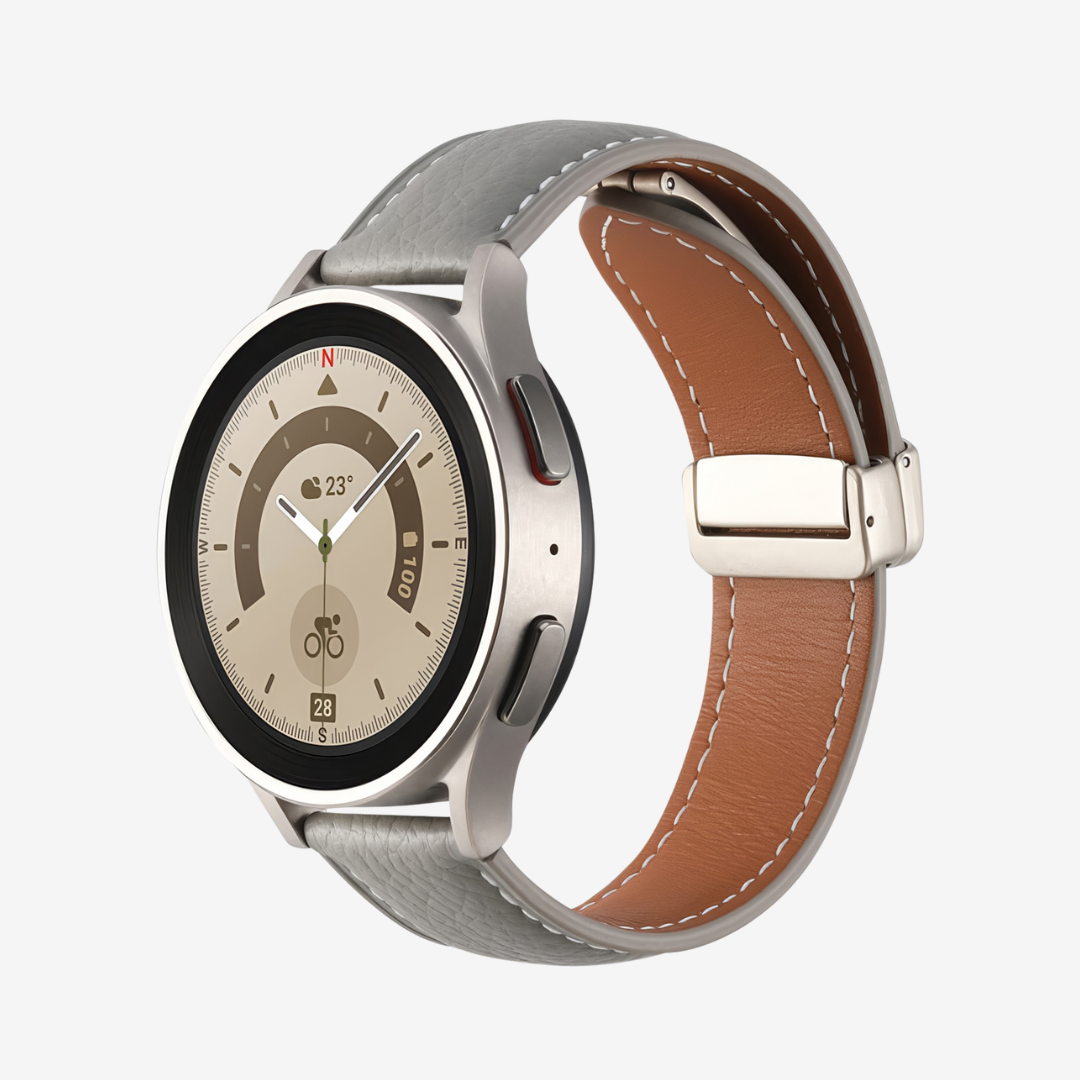 Classic Magnetic Leather Strap for Samsung Watch