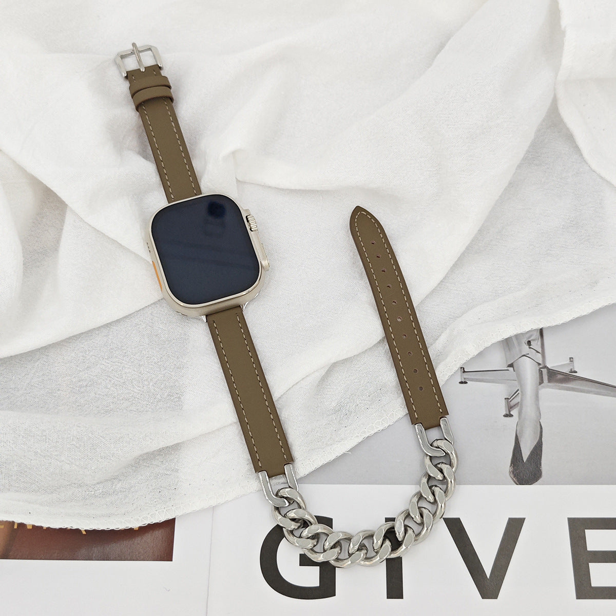 Leather Link Apple Watch Strap