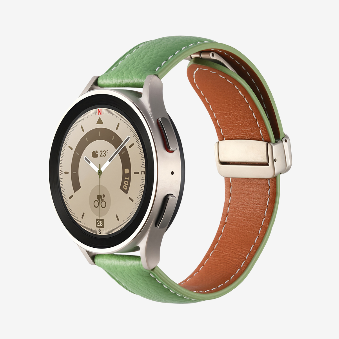 Classic Magnetic Leather Strap for Samsung Watch