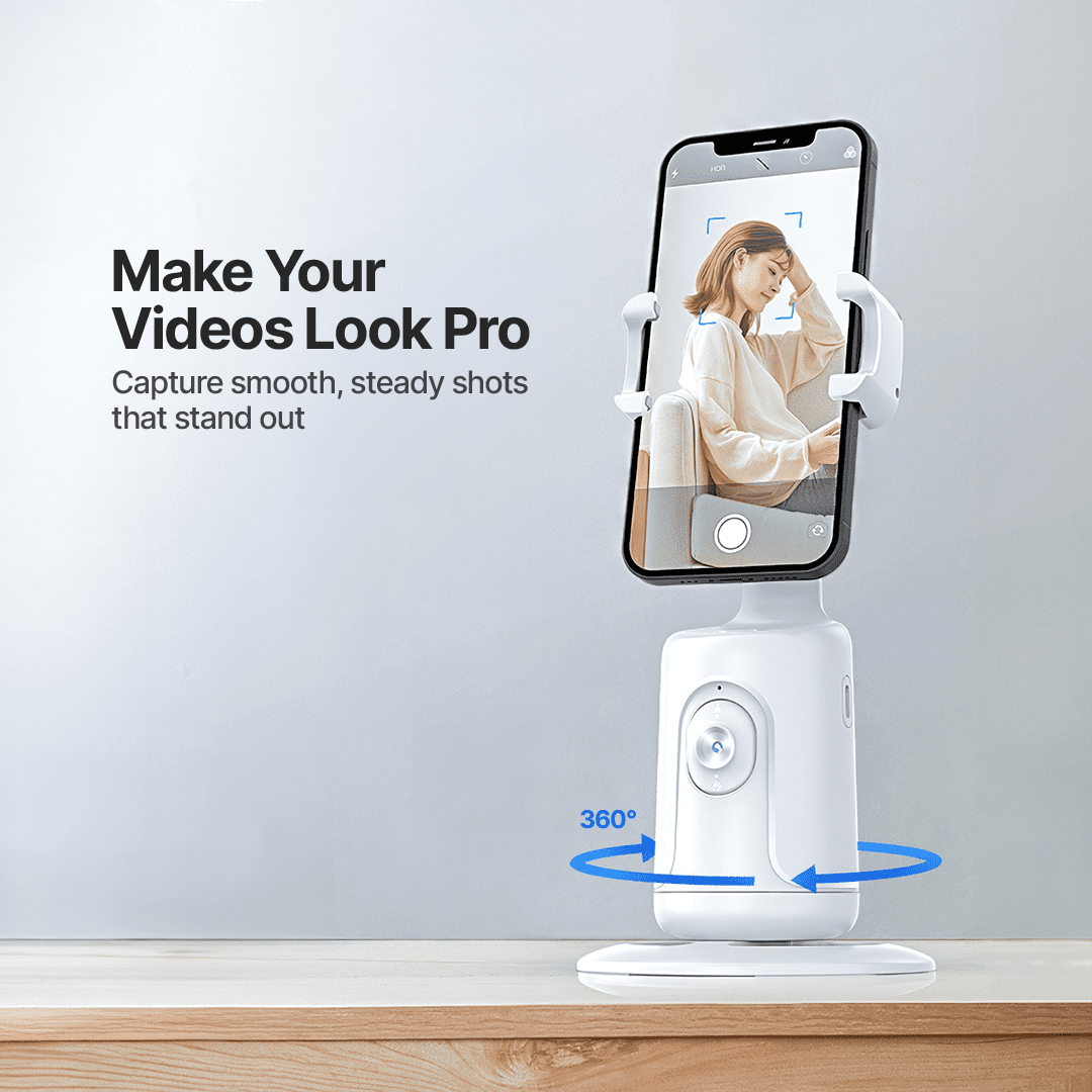 Smart360 AI Motion-Tracking Phone Camera Mount