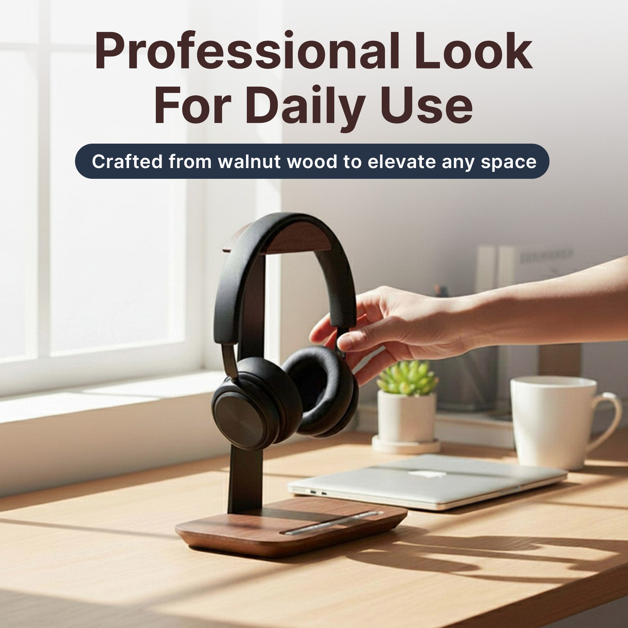 Wooden Headset Holder