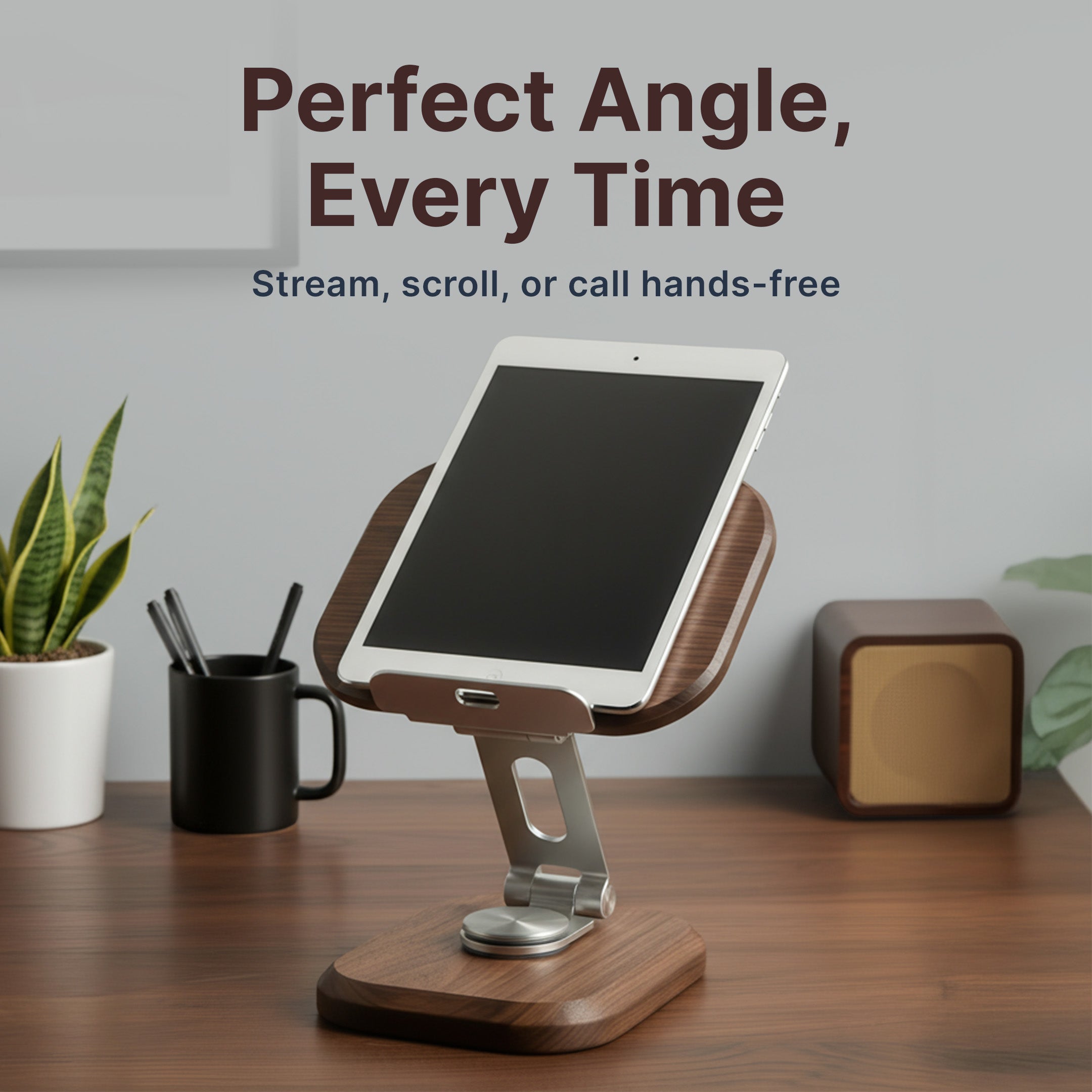 Wooden Phone and Tablet Stand