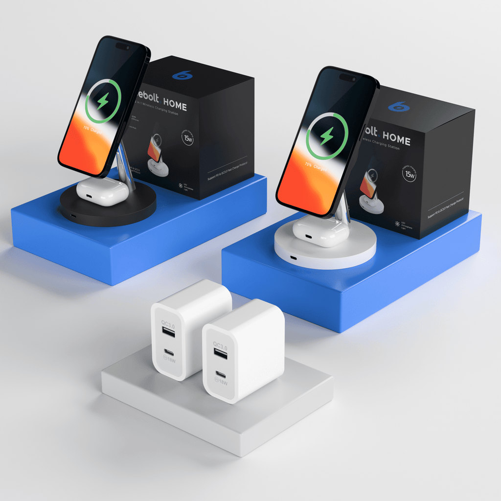 2 in 1 Wireless Charging Station Double Bundle