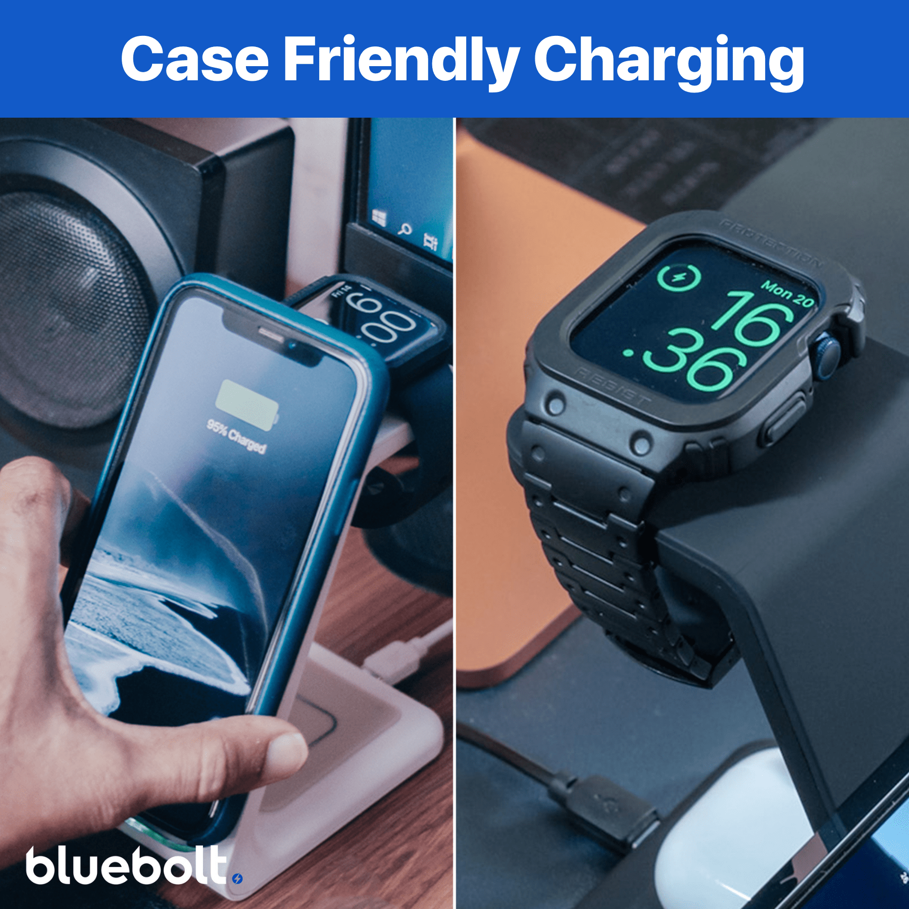 3 in 1 Wireless Charging Station, Apple, Samsung, Watch, AirPods